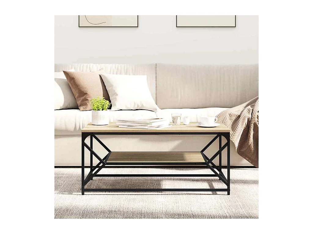 Mesa de centro Carvalho sonoma 90 x 50 x 40 cm