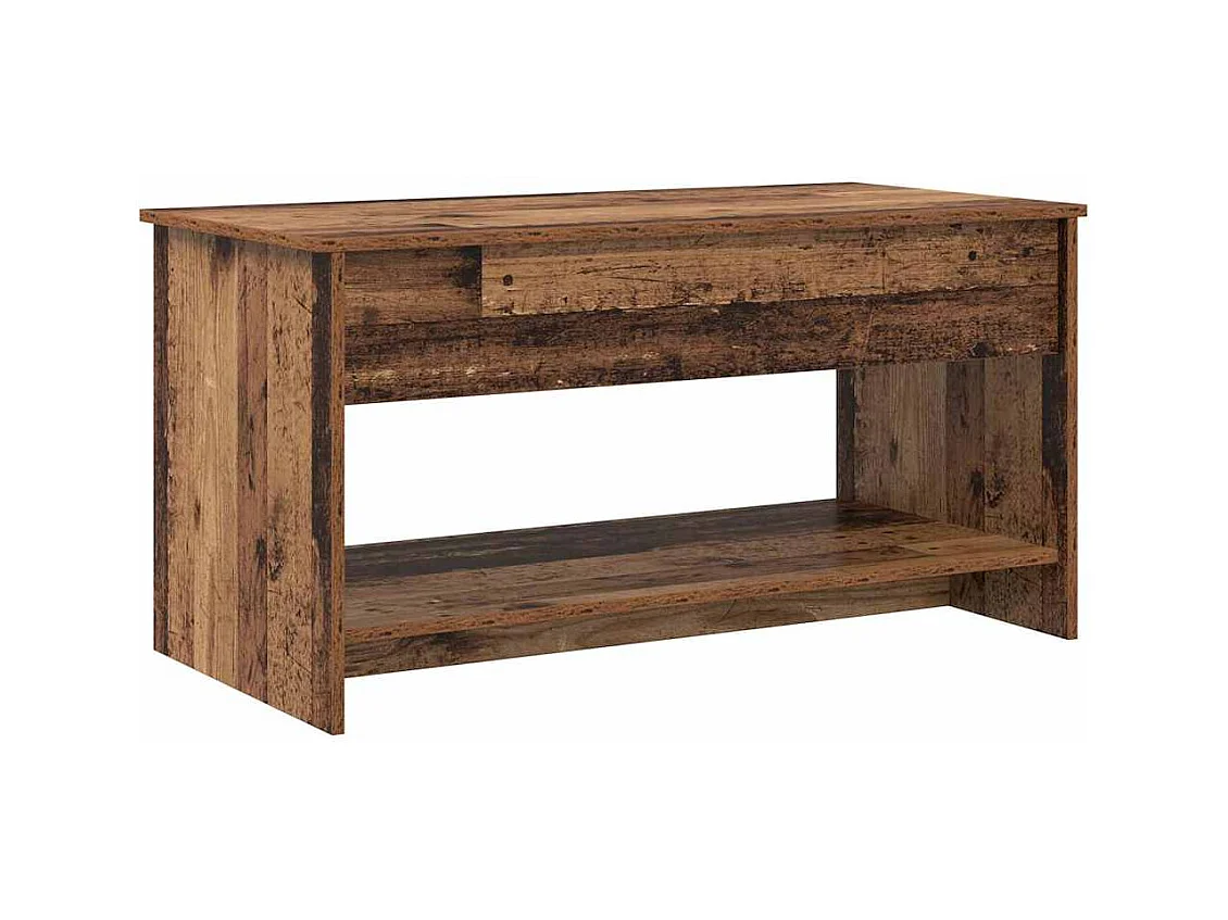 Table basse Bois ancien 80 x 50.5 x 41.5 cm Bois d'ingénierie