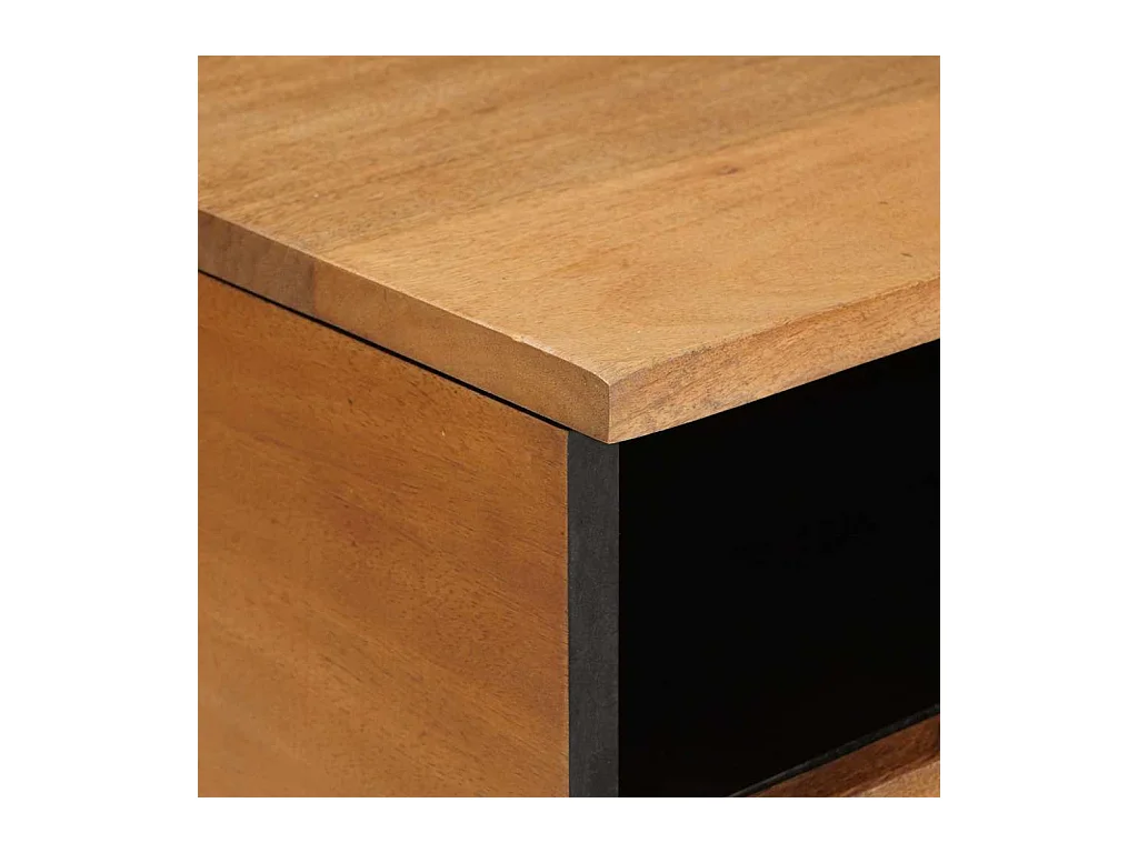 Table basse avec tiroir Marron clair 80 x 54 x 40 cm