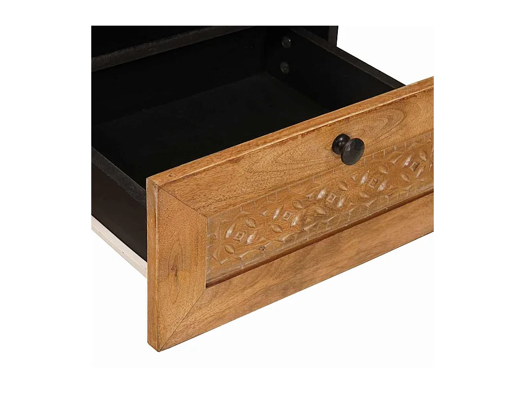 Table basse avec tiroir Marron clair 80 x 54 x 40 cm