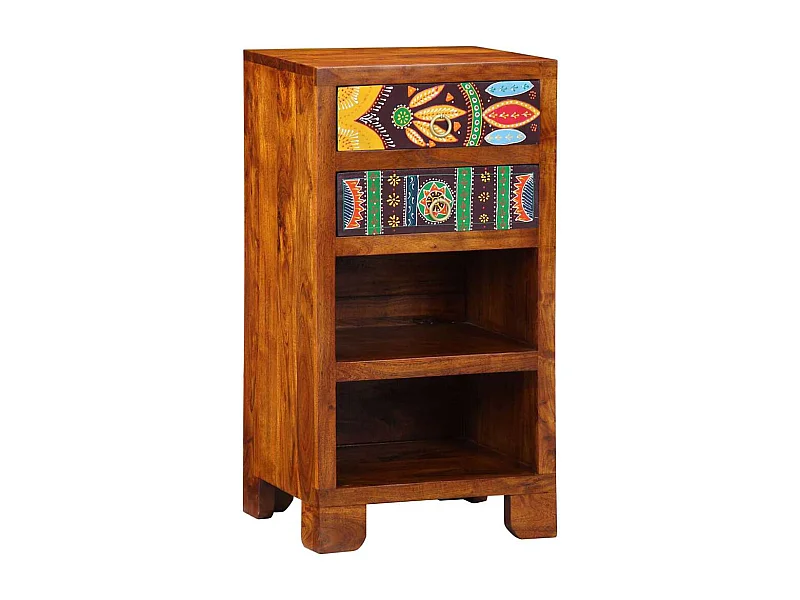 Suporte para telefone com gaveta Castanho 40 x 35 x 75 cm