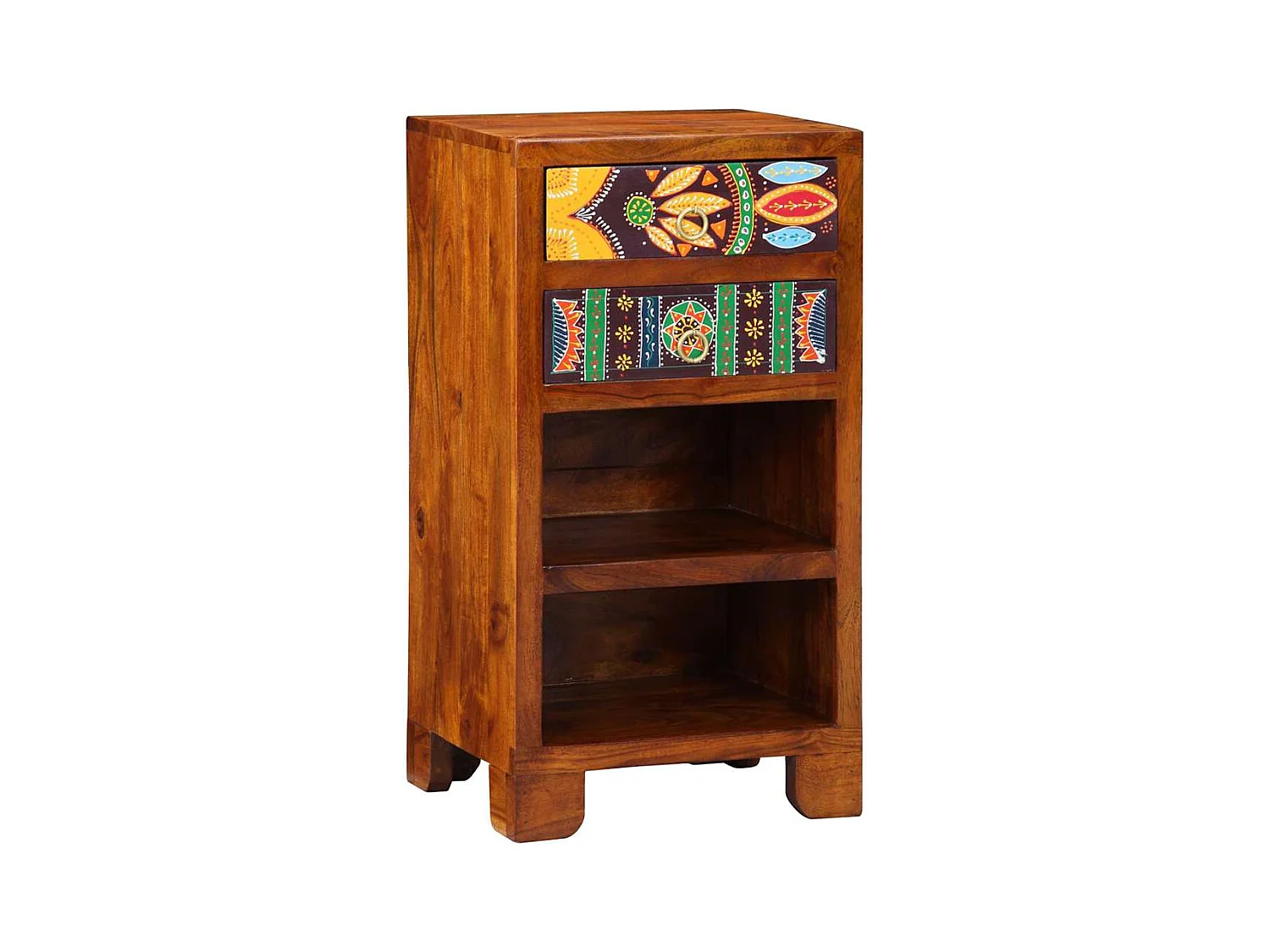 Suporte para telefone com gaveta Castanho 40 x 35 x 75 cm