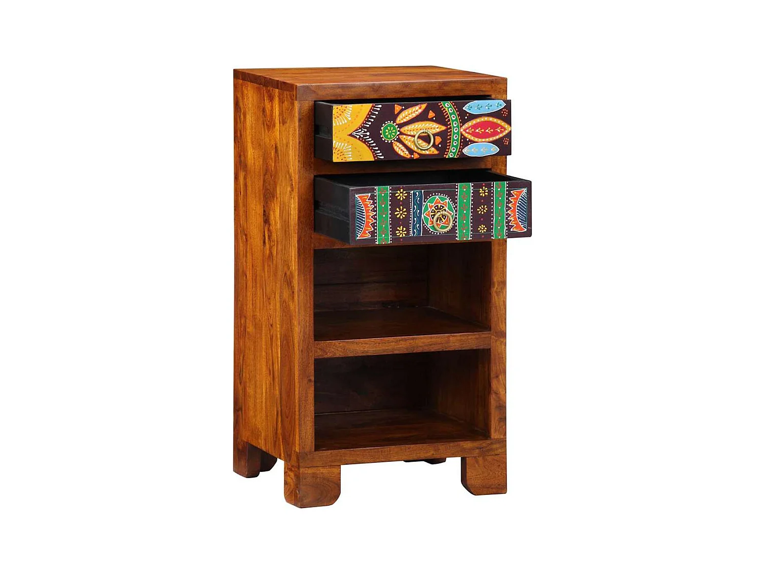 Suporte para telefone com gaveta Castanho 40 x 35 x 75 cm