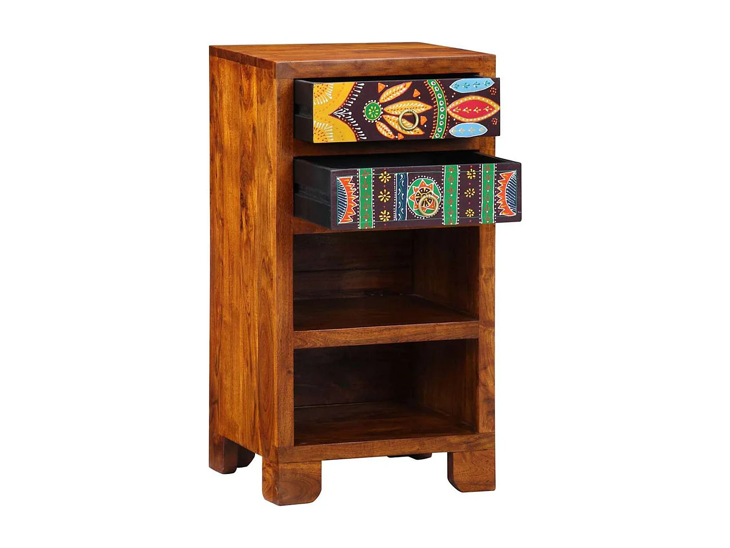 Guéridon téléphone Marron 40 x 35 x 75 cm Bois d'acacia massif