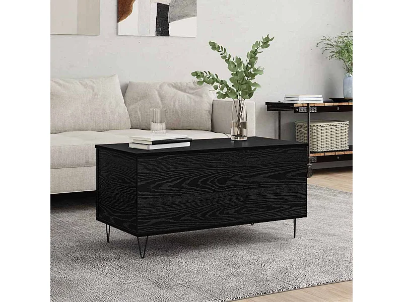 Mesa de centro Carvalho preto 90 x 44.5 x 45 cm