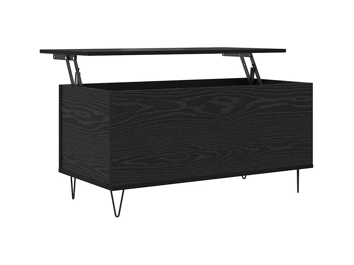 Mesa de centro Carvalho preto 90 x 44.5 x 45 cm
