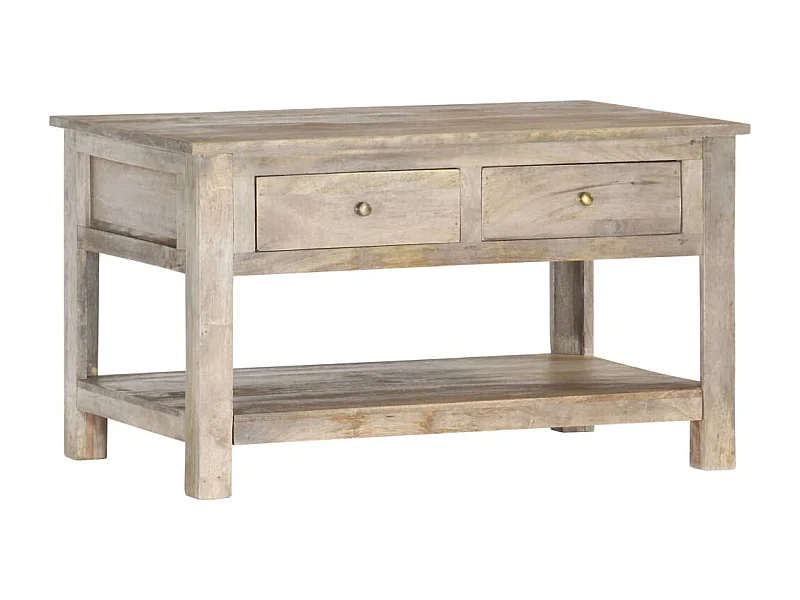 Table basse 82x52x47 cm Bois de manguier massif