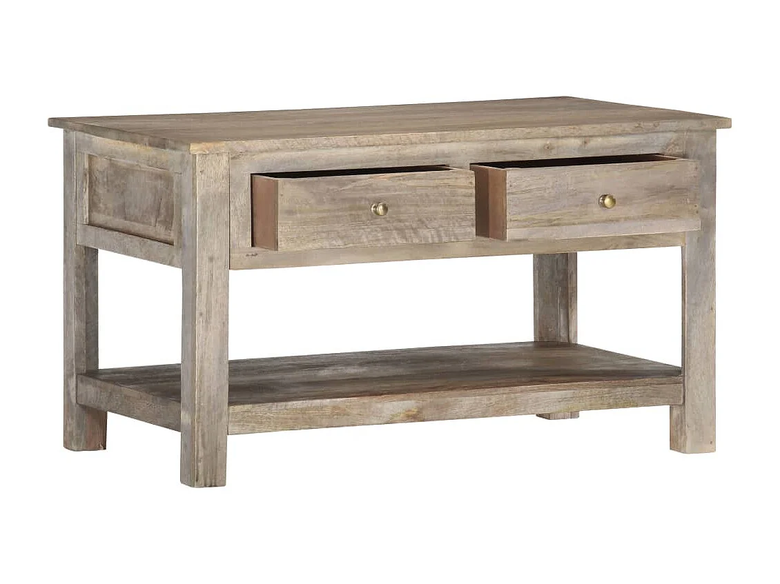 Table basse 82x52x47 cm Bois de manguier massif