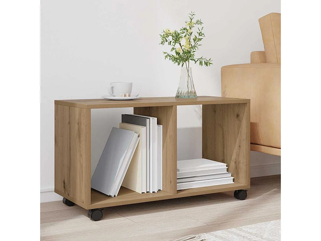 Armario con ruedas madera ingeniería artisian 72x33x42,5 cm