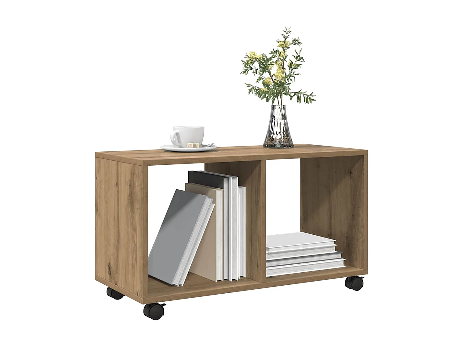 Armario con ruedas madera ingeniería artisian 72x33x42,5 cm