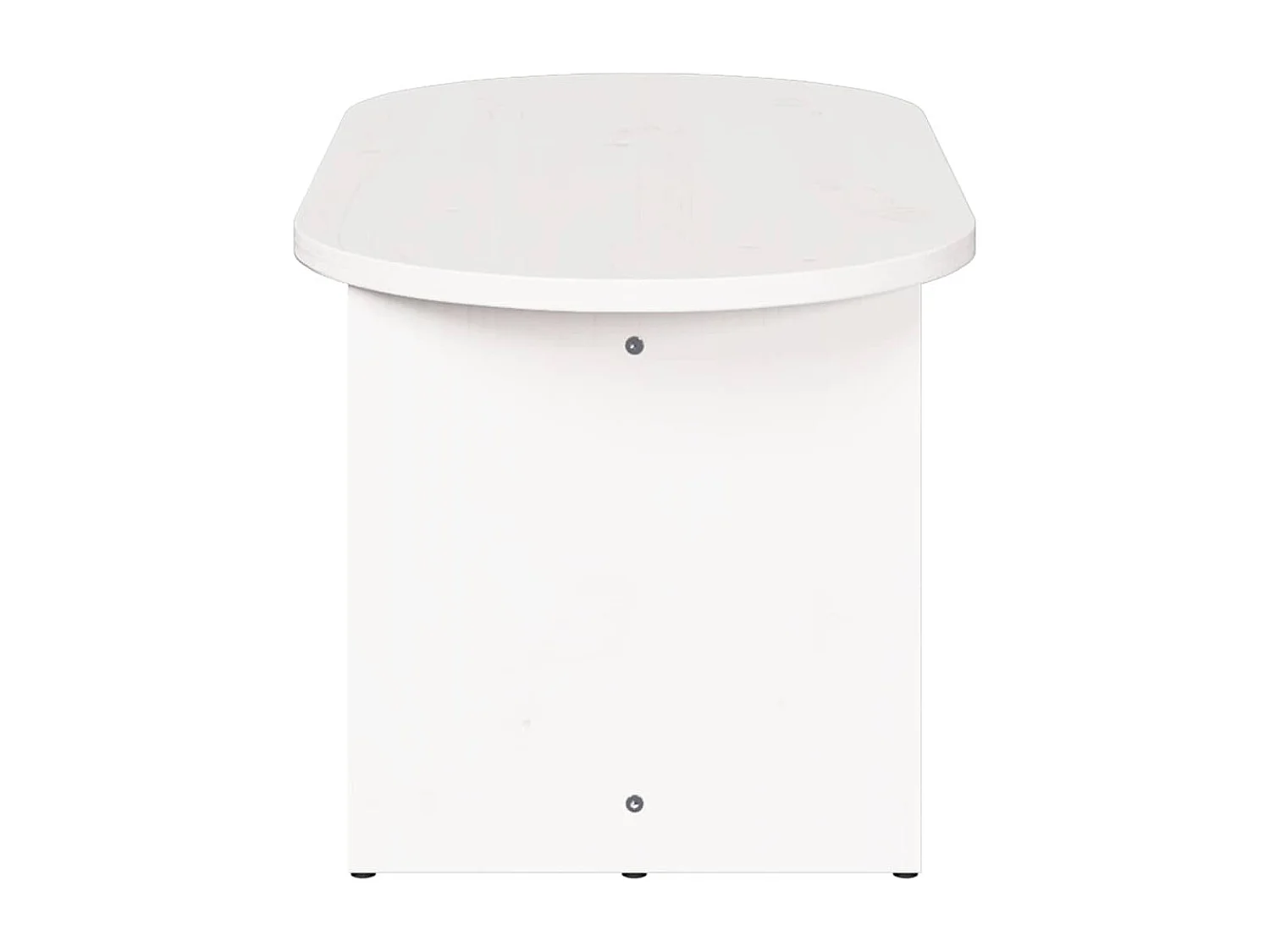 Mesa de centro Branco 80 x 39.5 x 35 cm Madeira de pinho maciça