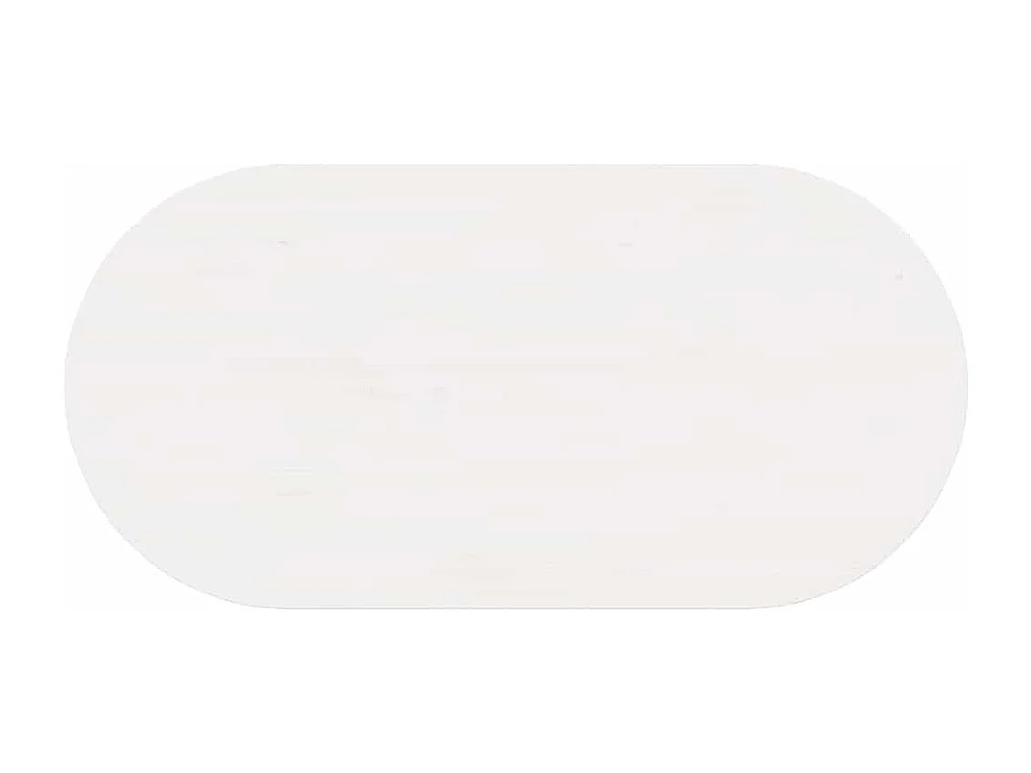 Mesa de Café Blanco 80 x 39.5 x 35 cm Madera maciza de Pino