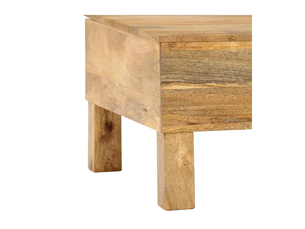 Mesa de centro madeira de mangueira maciça 110x55x35 cm