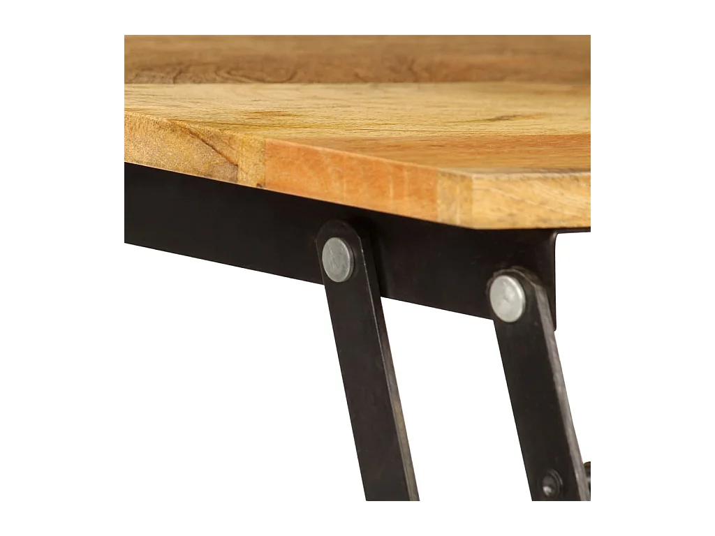 Mesa de centro madeira de mangueira maciça 110x55x35 cm