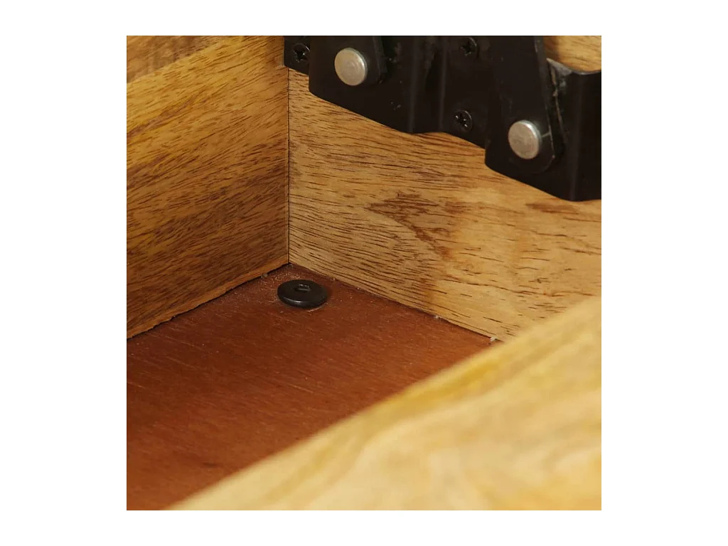 Mesa de centro madeira de mangueira maciça 110x55x35 cm