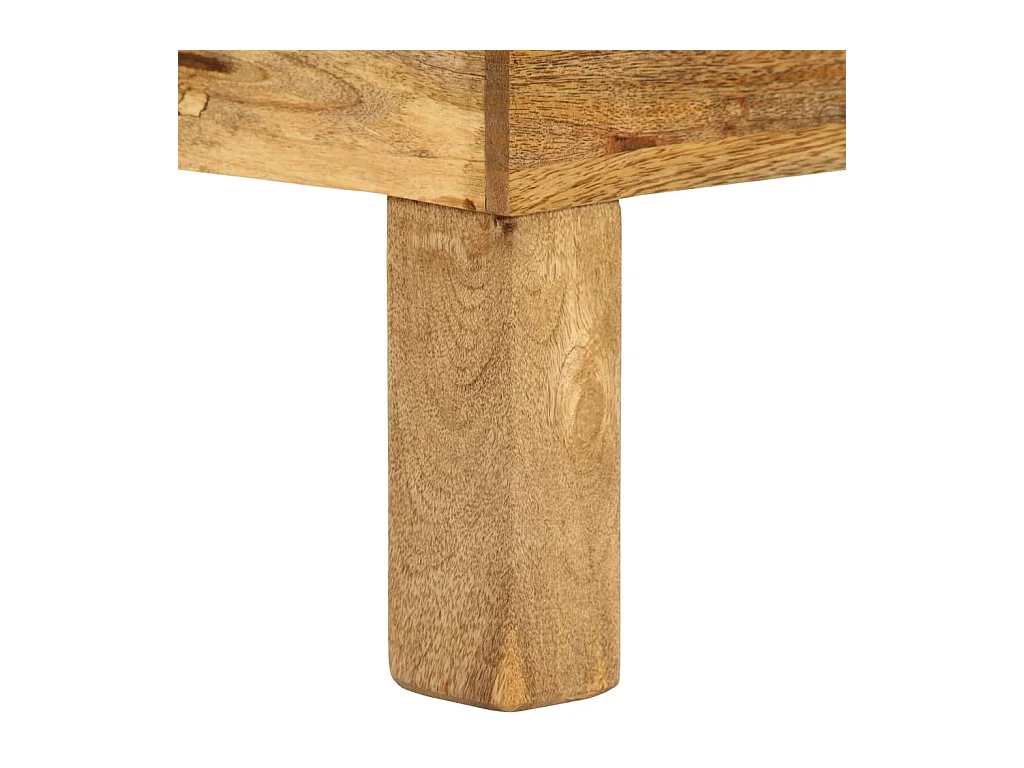 Mesa de centro madeira de mangueira maciça 110x55x35 cm