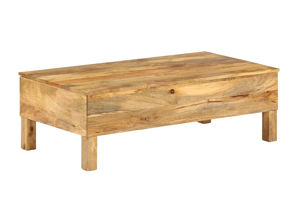 Table basse Bois de manguier massif 110x55x35 cm