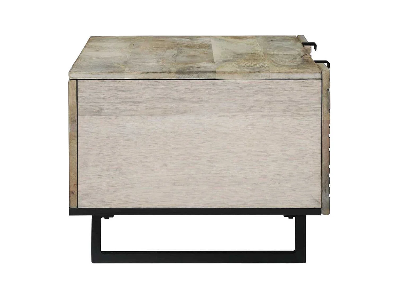 Table basse Beige et Noir 100 x 54 x 40 cm