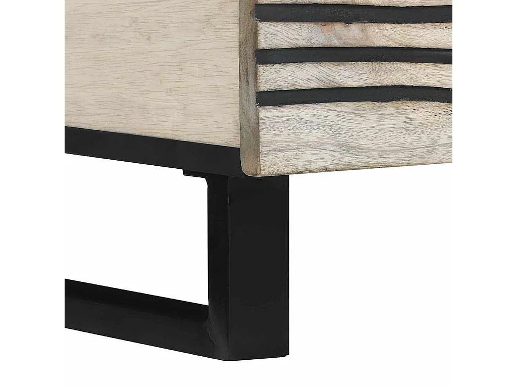 Table basse Beige et Noir 100 x 54 x 40 cm