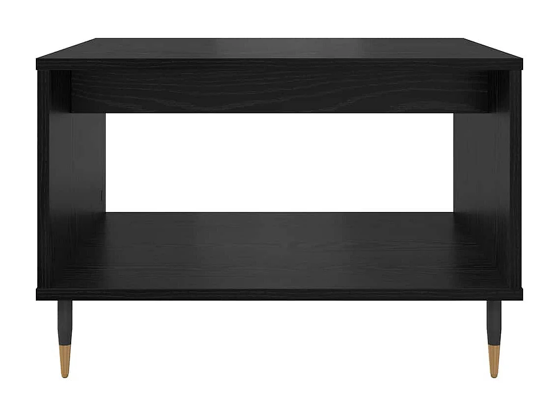 Table basse Chêne noir 60 x 50 x 40 cm Bois d'ingénierie