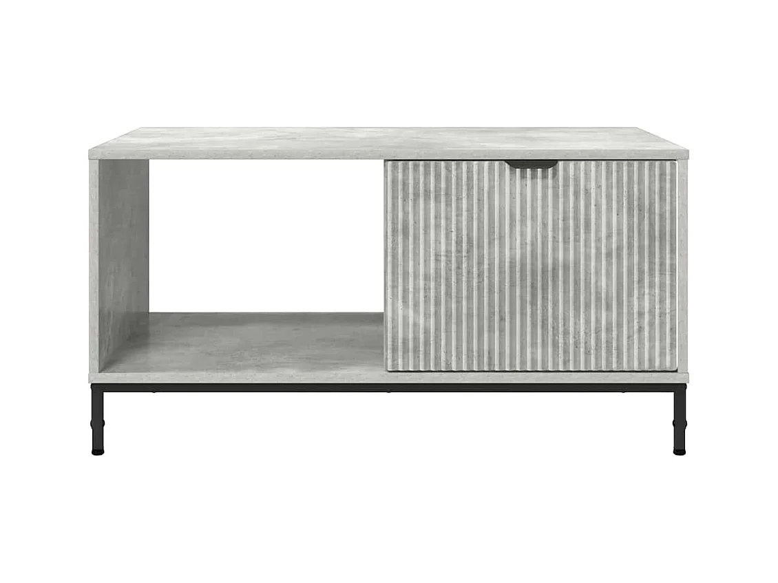 Table basse Gris béton 90 x 49 x 46 cm Bois d'ingénierie