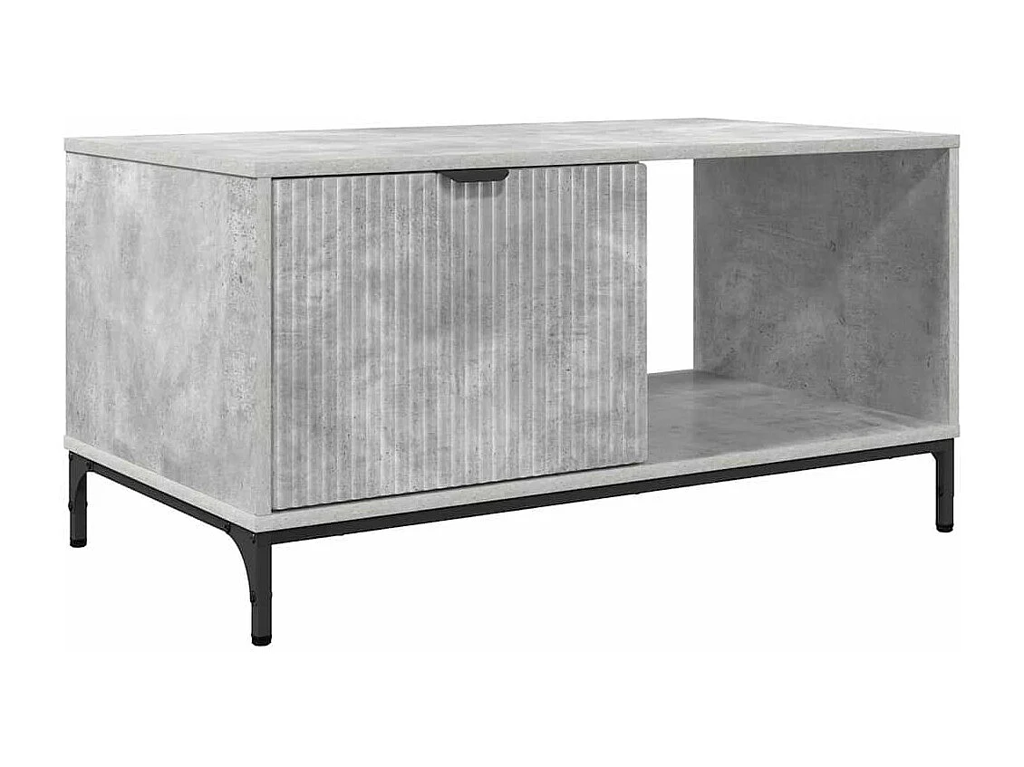 Table basse Gris béton 90 x 49 x 46 cm Bois d'ingénierie