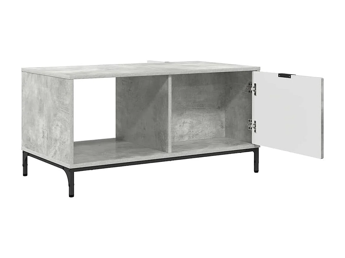 Table basse Gris béton 90 x 49 x 46 cm Bois d'ingénierie