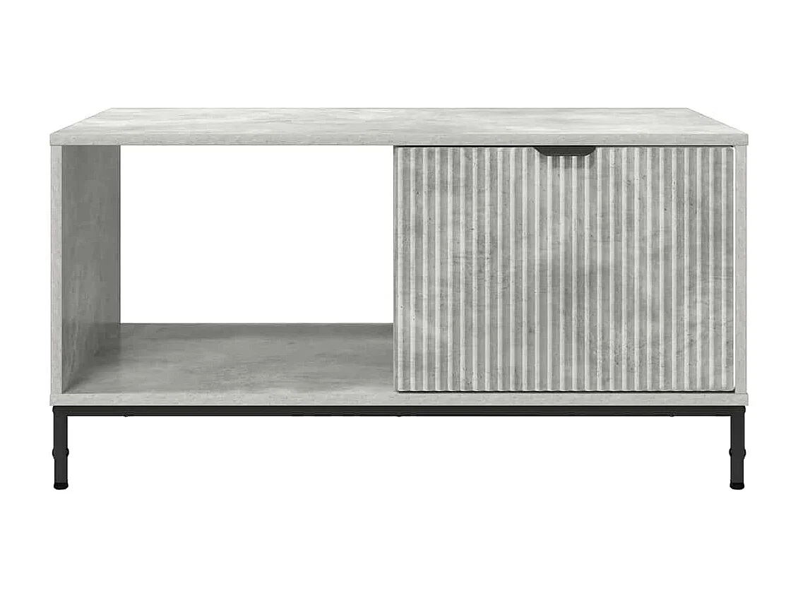 Table basse Gris béton 90 x 49 x 46 cm Bois d'ingénierie