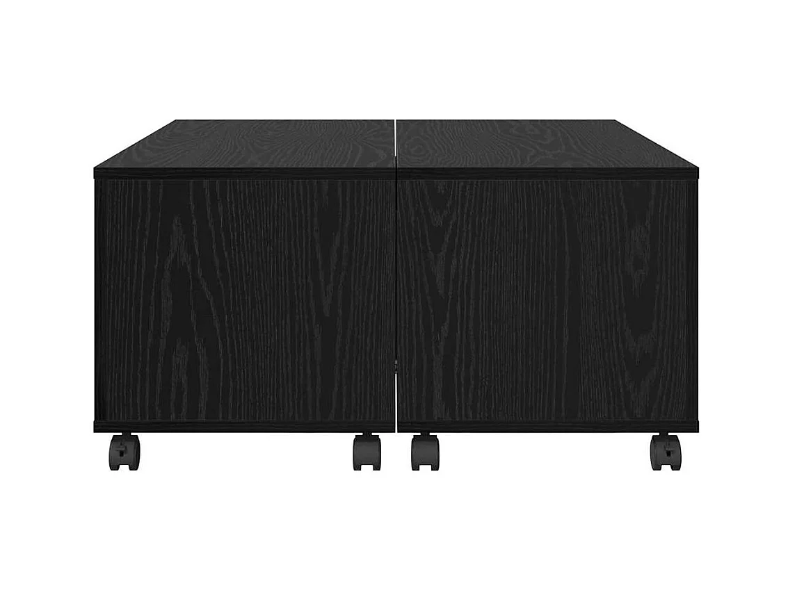 Table basse Chêne noir 75 x 75 x 38 cm Bois d'ingénierie