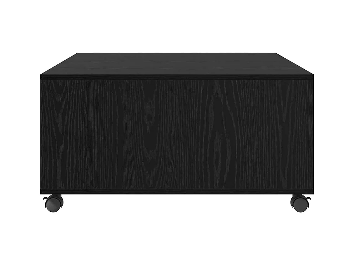 Table basse Chêne noir 75 x 75 x 38 cm Bois d'ingénierie