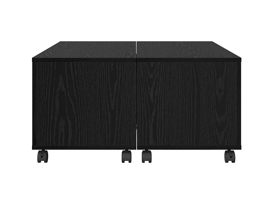 Table basse Chêne noir 75 x 75 x 38 cm Bois d'ingénierie