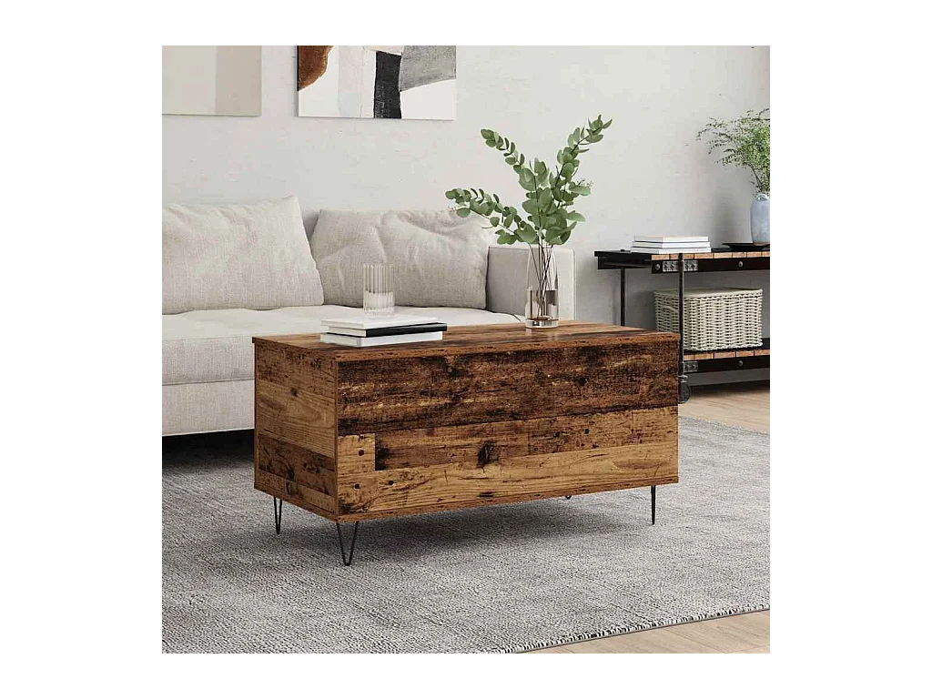 Mesa de centro Madeira antiga 90 x 44.5 x 45 cm