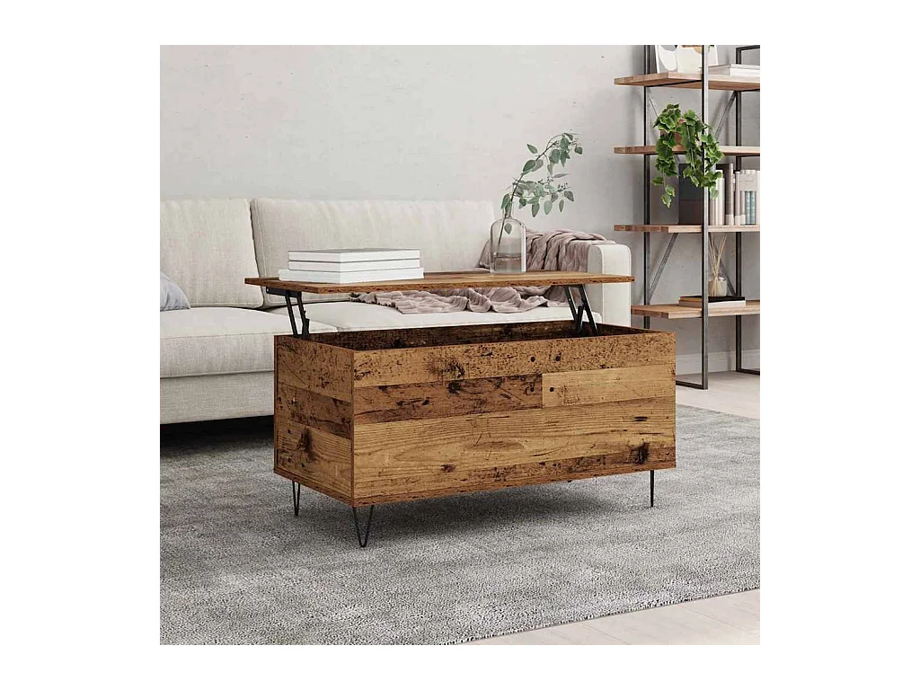 Mesa de centro Madeira antiga 90 x 44.5 x 45 cm