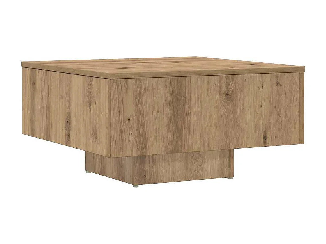 Mesa de centro 60x60x31,5cm derivados madeira carvalho castanho