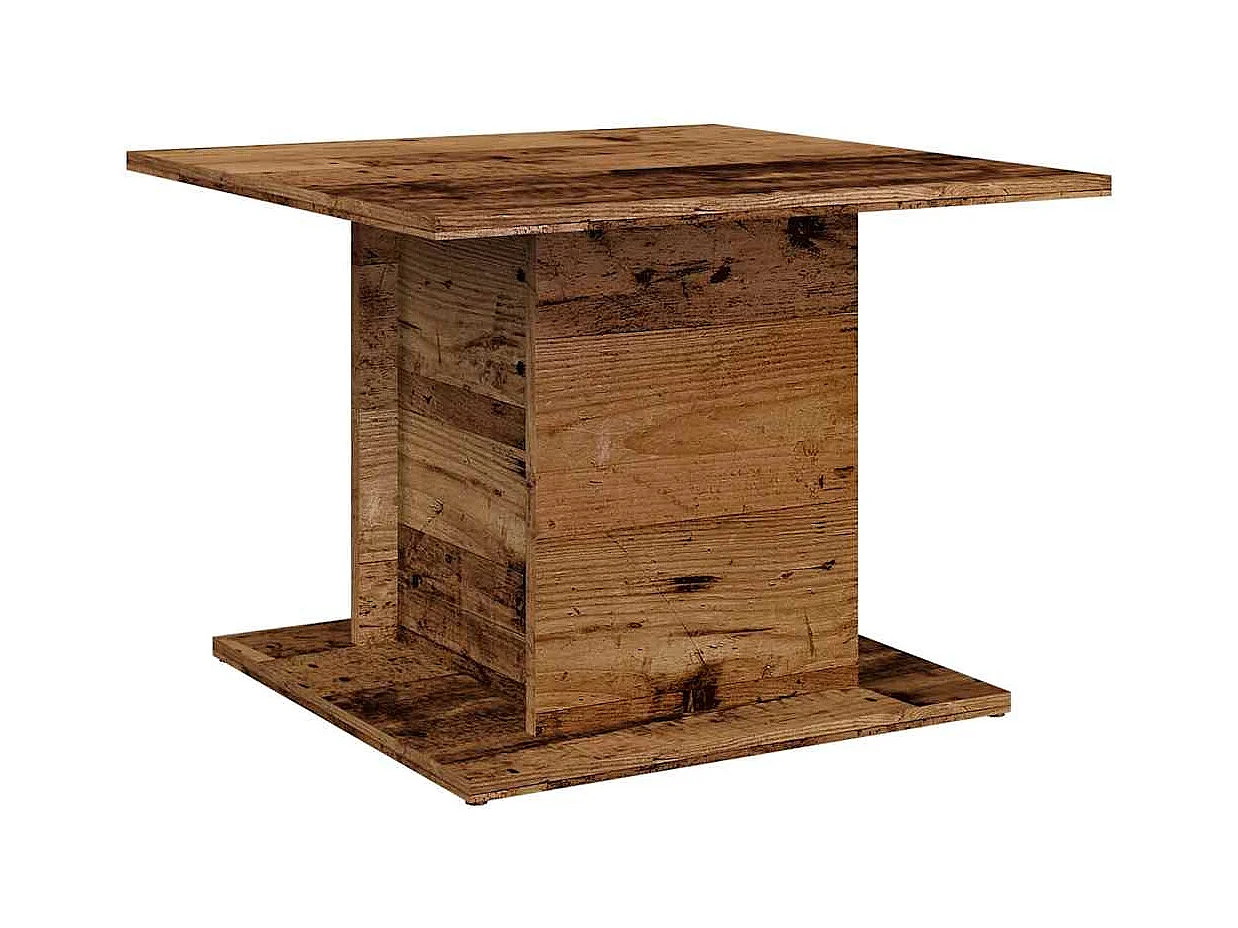Table basse vieux bois 55,5x55,5x40 cm bois d'ingénierie