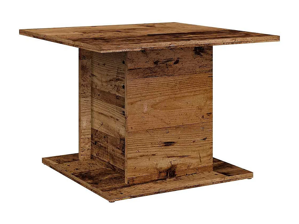Table basse vieux bois 55,5x55,5x40 cm bois d'ingénierie