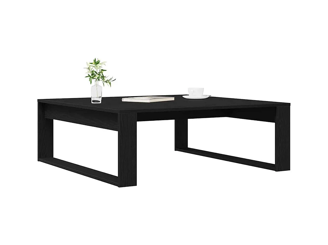 Table basse Chêne noir 100 x 100 x 35 cm Bois d'ingénierie