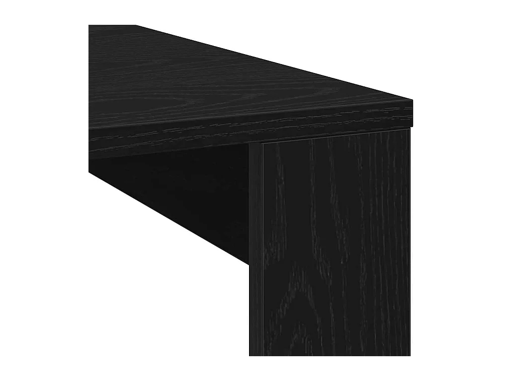 Table basse Chêne noir 100 x 100 x 35 cm Bois d'ingénierie