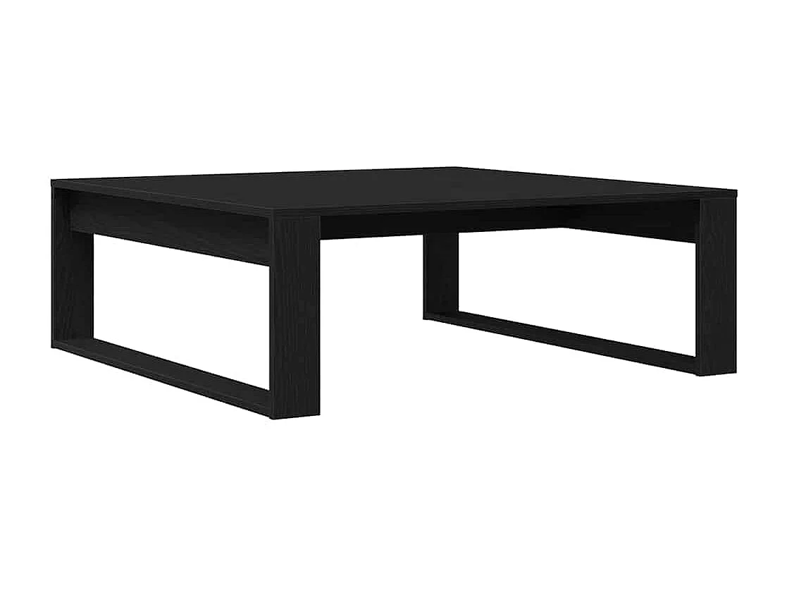 Table basse Chêne noir 100 x 100 x 35 cm Bois d'ingénierie