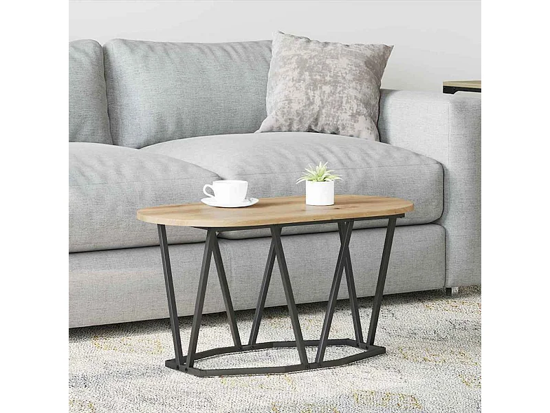 Table Basse chêne artisanal 80 x 40 x 40.5 cm