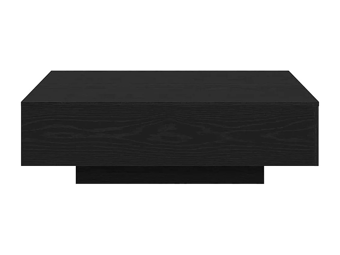 Table basse Chêne noir 100 x 100 x 31 cm Bois d'ingénierie