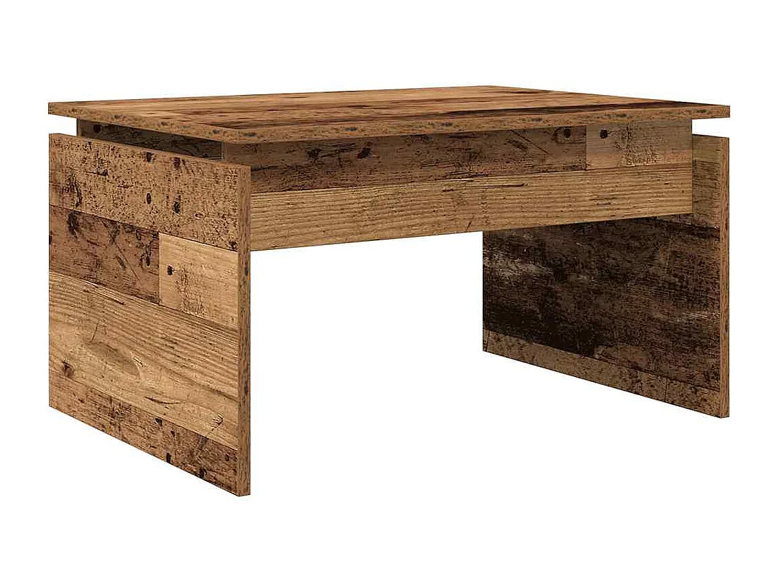 Mesa de centro madera contrachapada madera vieja 68x50x38 cm