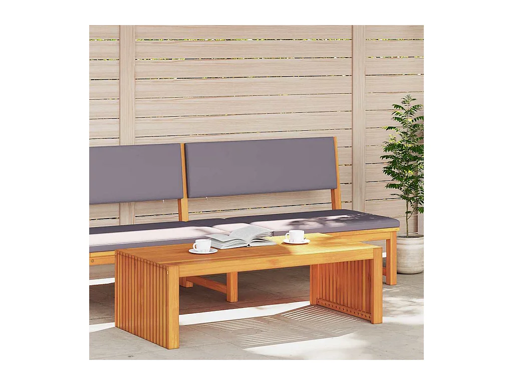 Table basse Marron 110 x 55 x 35 cm Bois d'acacia massif