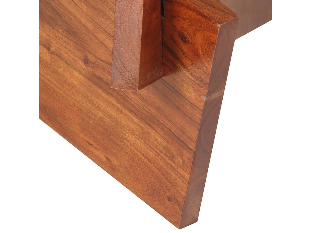 Mesa de centro 60 cm madeira de acácia maciça