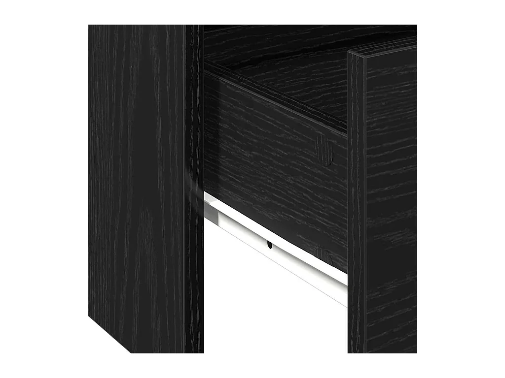 Mesa de centro with Drawer Carvalho preto 102 x 55 x 43,5 cm