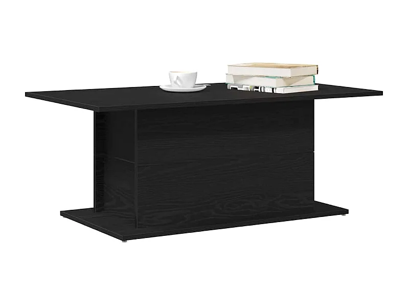 Mesa de Café Roble negro 102 x 55.5 x 40 cm