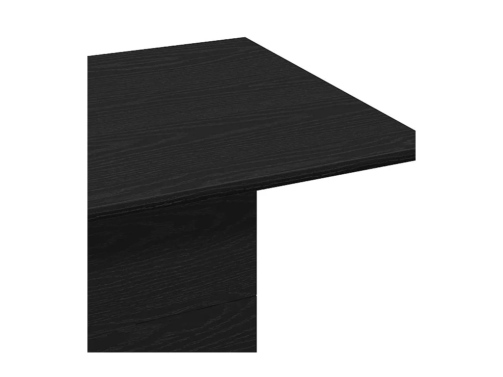 Table basse Chêne noir 102 x 55.5 x 40 cm Bois d'ingénierie