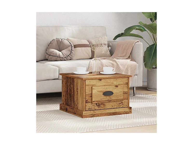 Mesa de Café Madera vieja 50 x 50 x 35 cm Madera contrachapada