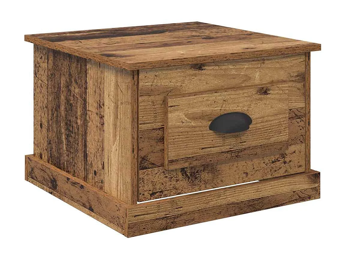 Table basse Bois ancien 50 x 50 x 35 cm Bois d'ingénierie