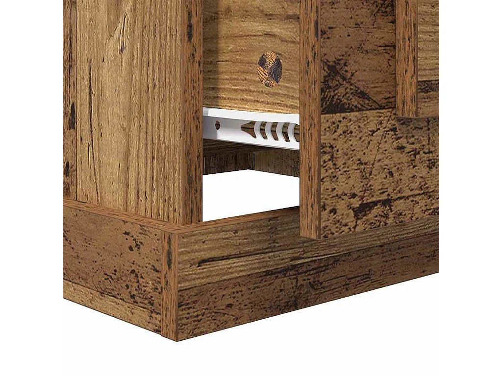 Table basse Bois ancien 50 x 50 x 35 cm Bois d'ingénierie